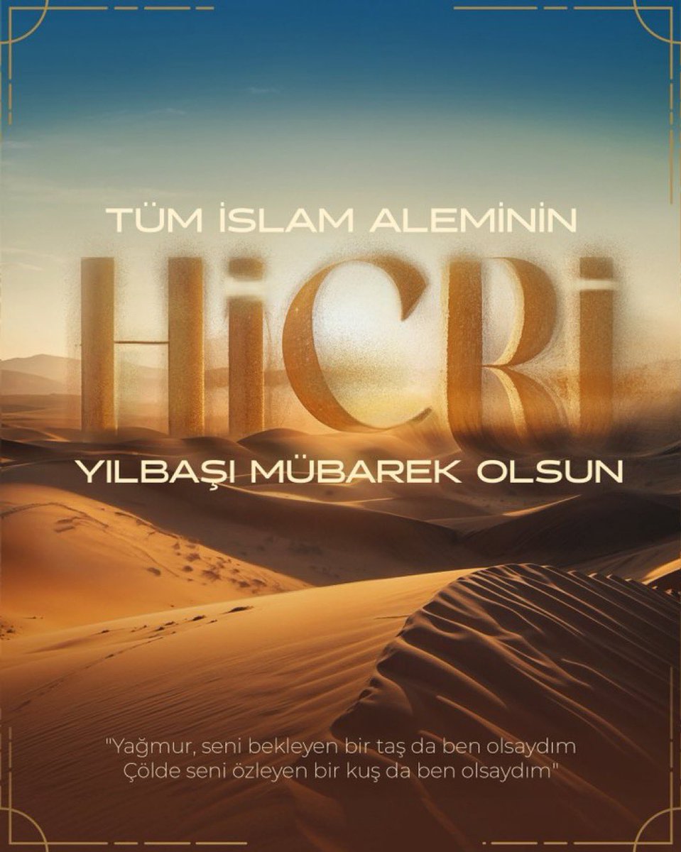 Yeni Hicri yılın tüm İslam alemine ve ülkemize hayırlar getirmesini dilerim.

#HicriYılbaşı mübarek olsun. 🌹