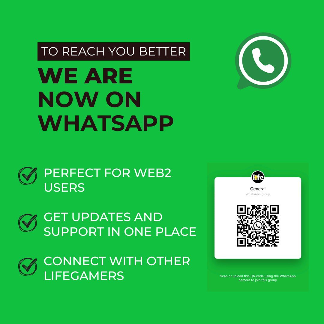 ToniaHuttiShil's tweet photo. Big news! 🚨 Life2App is now on WhatsApp! 📲 Join our community for updates, announcements, and support - all in one place! 💚 Perfect for Web2 users and anyone who loves WhatsApp. Let's connect! 👉 https://t.co/MS5oJmGspA…
 #Life2App #WhatsApp #Community #Play2Earn #M2E https://t.co/WxOmx6FBa6