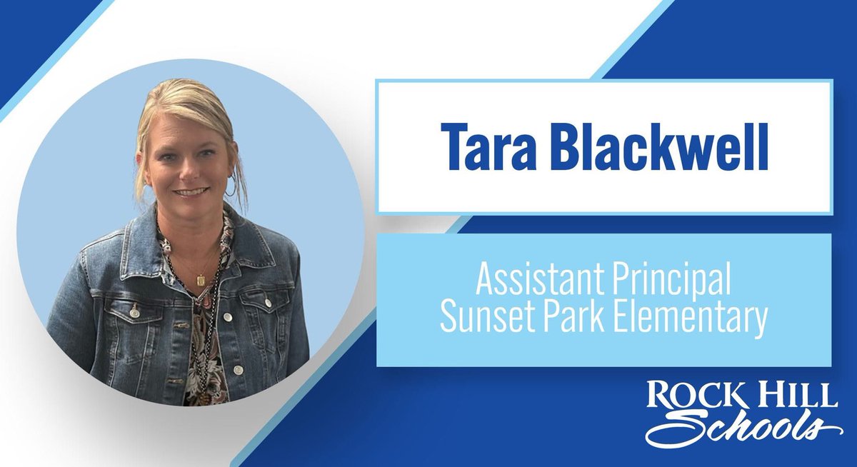 Rock Hill Schools (@rockhillschools) on Twitter photo Congratulations to Ms. Tara Blackwell, officially appointed Assistant Principal of <a href="/Sunset_Park_CAS/">Sunset Park</a>! ๐ Her dedication & experience, from classroom teacher to interim AP, make her perfect for the role. Principal Dr. Nakia Barnes says she helps us stay on the path of EXCELLENCE! Congratulations to Ms. Tara Blackwell, officially appointed Assistant Principal of <a href="/Sunset_Park_CAS/">Sunset Park</a>! ๐ Her dedication & experience, from classroom teacher to interim AP, make her perfect for the role. Principal Dr. Nakia Barnes says she helps us stay on the path of EXCELLENCE!