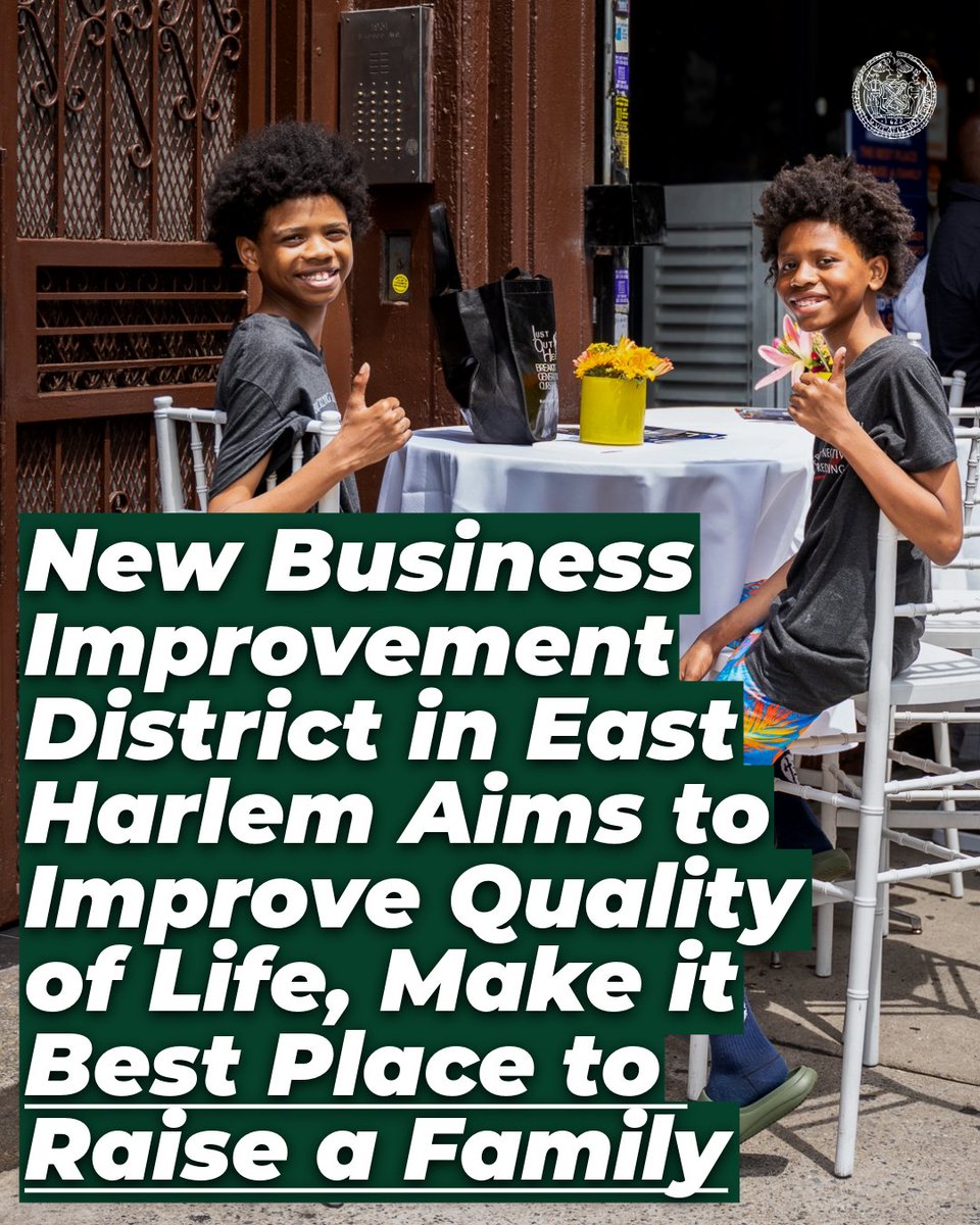 Proud to put pen to paper and make a promise to our families in East Harlem that we want to see them thrive!

When our small businesses feel supported by their city, the entire community benefits and quality of life improves for all New Yorkers:

nyc.gov/office-of-the-…