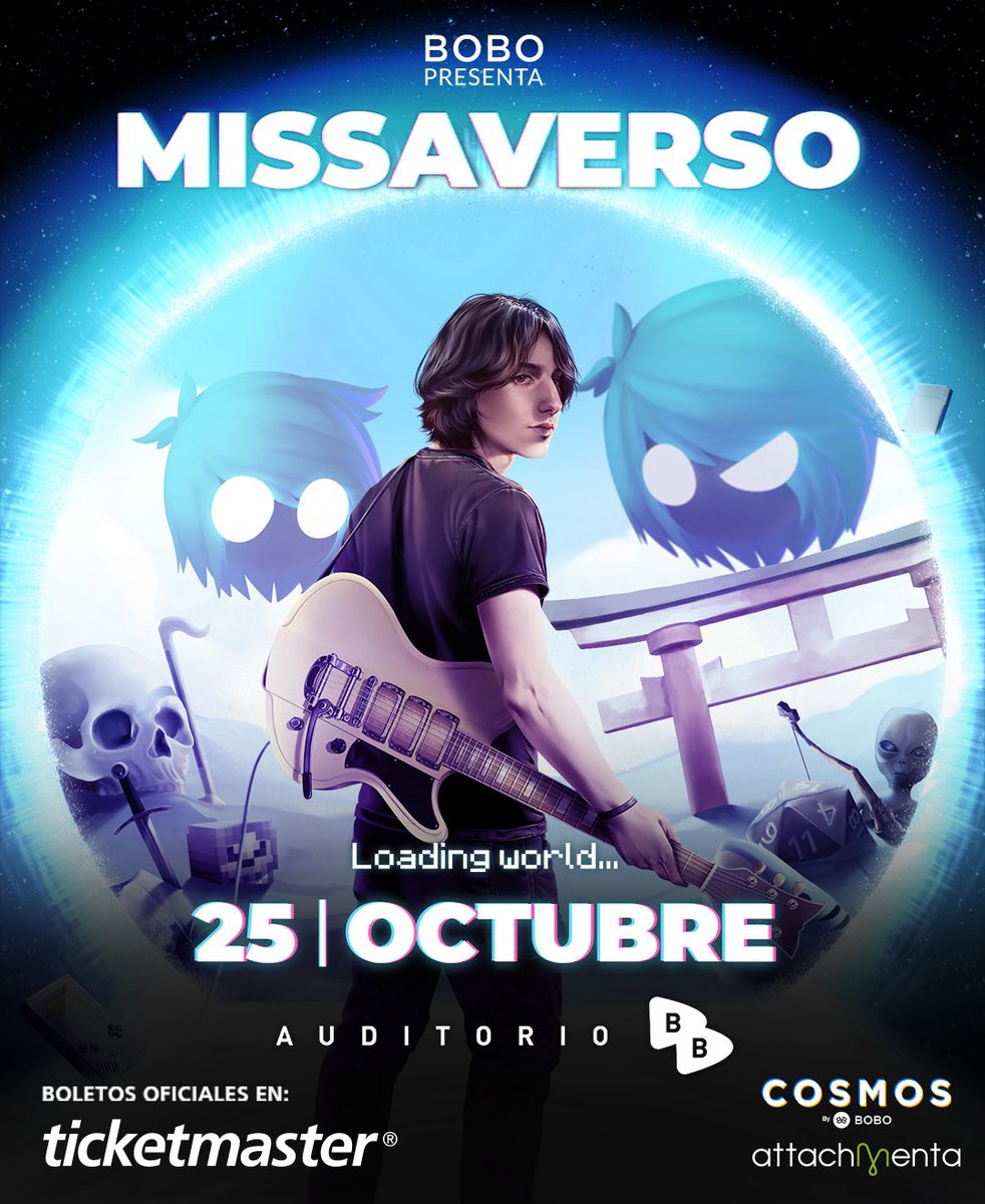 ¡Ya puedes ser parte del universo de #MissaSinfonia! 🖤
Los boletos para el MISSAVERSO ya están disponibles en bit.ly/3GgPTFa 🎟️🔥

🗓️ 25 de octubre
📍 CDMX

¡Recuerda que los primeros 200 boletos tendrán un regalo muy especial! 🔥
