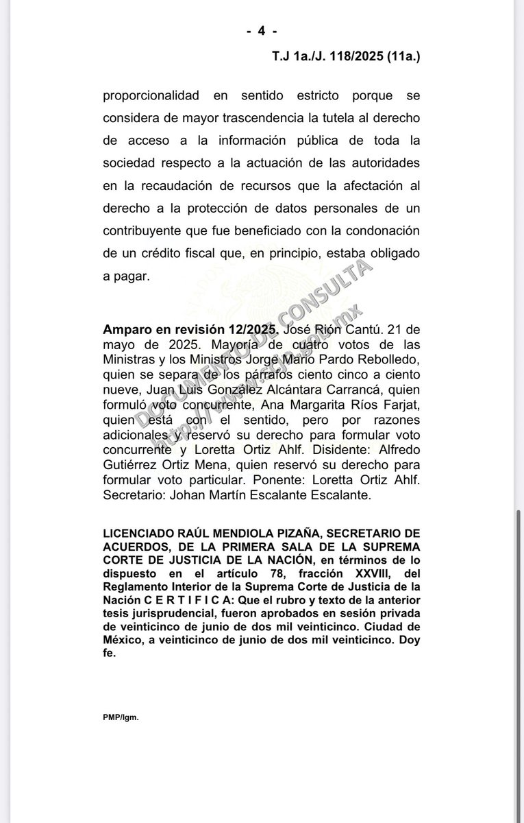 RESERVA DE DATOS DE LOS CONTRIBUYENTES. EL ARTÍCULO 69, PÁRRAFO DÉCIMO SEGUNDO, FRACCIÓN VI, DEL CÓDIGO FISCAL DE LA FEDERACIÓN, QUE PREVÉ COMO EXCEPCIÓN LA CONDONACIÓN DE UN CRÉDITO FISCAL, ES UNA MEDIDA QUE SUPERA EL TEST DE PROPORCIONALIDAD.