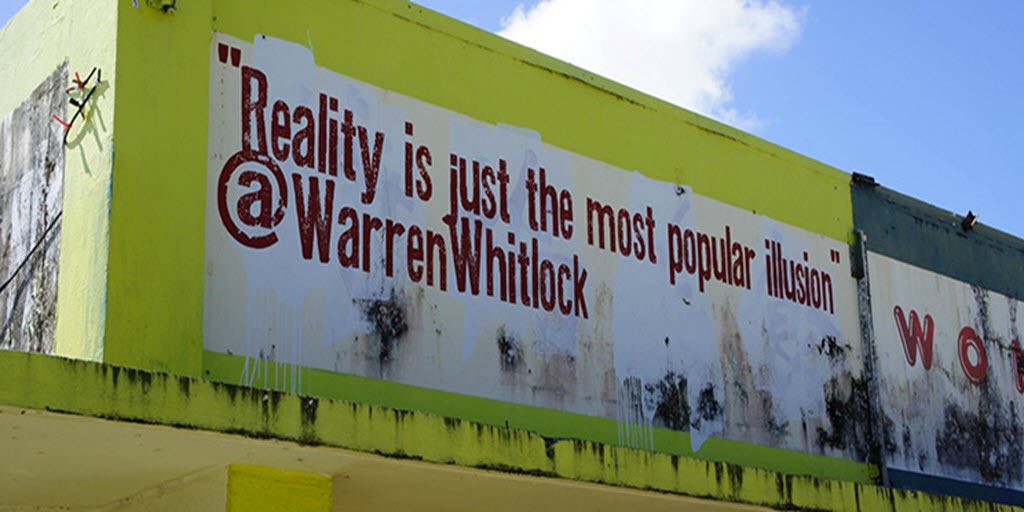 This sign on the side of a building in Saipan explains why I tend to favor change. Even when it’s just a change in perspective.