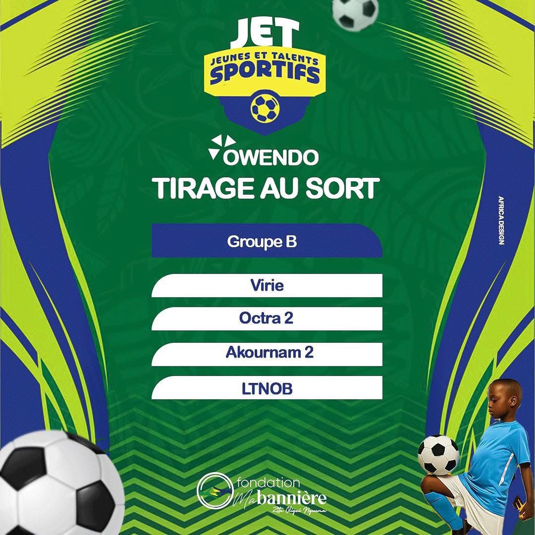 Merla2022's tweet photo. [JET OWENDO-FOOT]
Cérémonie de tirage au sort du tournoi JET 2025, organisé dans la Sous Ligue Football Owendo  à l'hôtel de ville d'Owendo🇬🇦
 4 groupes, composé de 4 équipes chacun,
Début de la compétition, ce dimanche 29juin 2025
#Source: Luccarrelli Pictures pour https://t.co/nLDMZQ2vsm