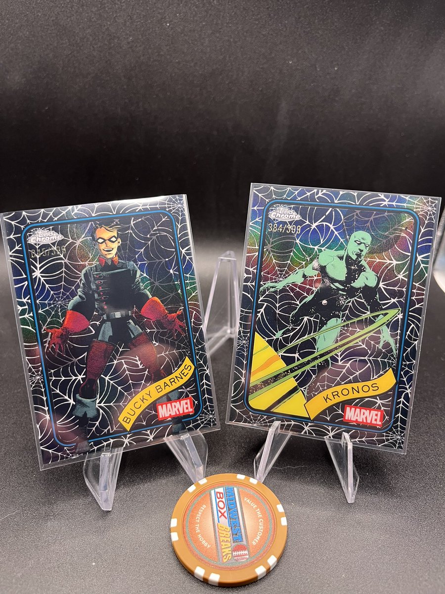 BSquaredCards's tweet photo. Going to offer up Marvel cards for a claim sale tonight. They turned out very nice looking this year. Will definitely be keeping a few. But selling most and getting them to other collectors. #ToppsMarvel https://t.co/YqkQl7m6pd