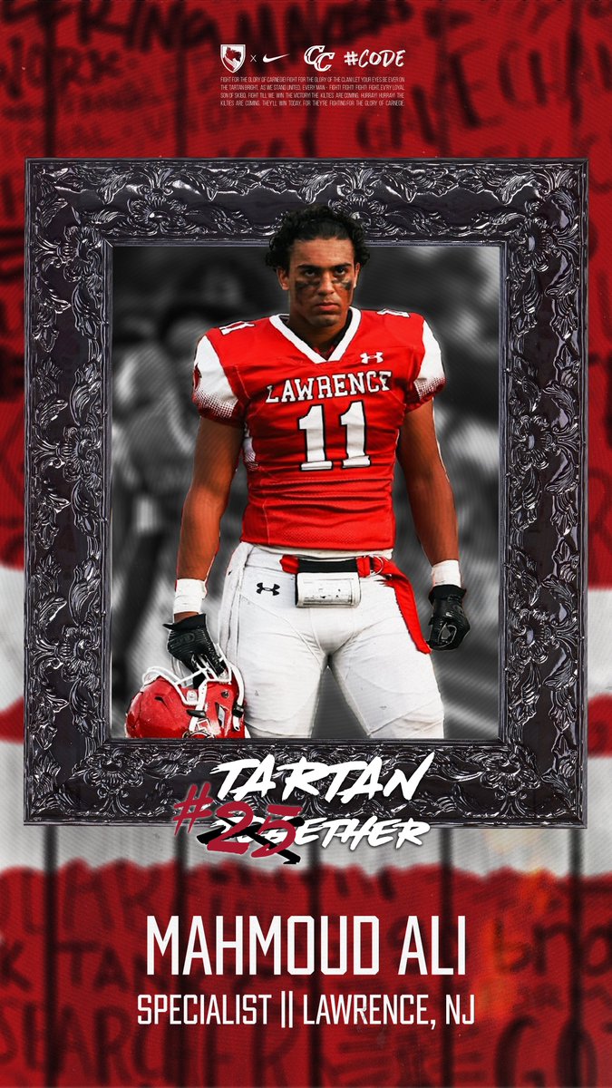 Carnegie Mellon Football (@tartanfb) on Twitter photo !❗️🚨#Tartan25ether🚨❗️!
.
👤: Mahmoud Ali
📲: <a href="/mahmoudali_2025/">Mahmoud Ali LS⭐️</a>
📚: <a href="/teppercmu/">Tepper CMU</a>
🏈: Specialist
🎥: tinyurl.com/mahali25
🏠: @LTPSAD
📍: Lawrence Township, NJ !❗️🚨#Tartan25ether🚨❗️!
.
👤: Mahmoud Ali
📲: <a href="/mahmoudali_2025/">Mahmoud Ali LS⭐️</a>
📚: <a href="/teppercmu/">Tepper CMU</a>
🏈: Specialist
🎥: tinyurl.com/mahali25
🏠: @LTPSAD
📍: Lawrence Township, NJ