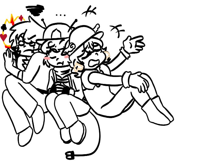 A bit lazy to colour but here's the puzzle gang

OC's included belong to <a href="/SparkedRy/">Sanry/Ry ᯓ☆₊</a> &amp; <a href="/MET1327/">MET</a> 

#smg4oc #SMG4 #oc #puzzlegang