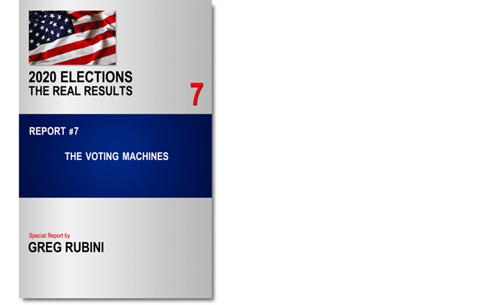 GregRubini's tweet image. 12.- Election Report #7
Link: gregrubini.com/reports

The Dominion voting machines are used in 28 States,
including Georgia, Arizona, Michigan,
California, Illinois, New York State.

The Voting machines of Dominion, ES&amp;amp;S, Smartmatic and Hart control 90% of the votes in the