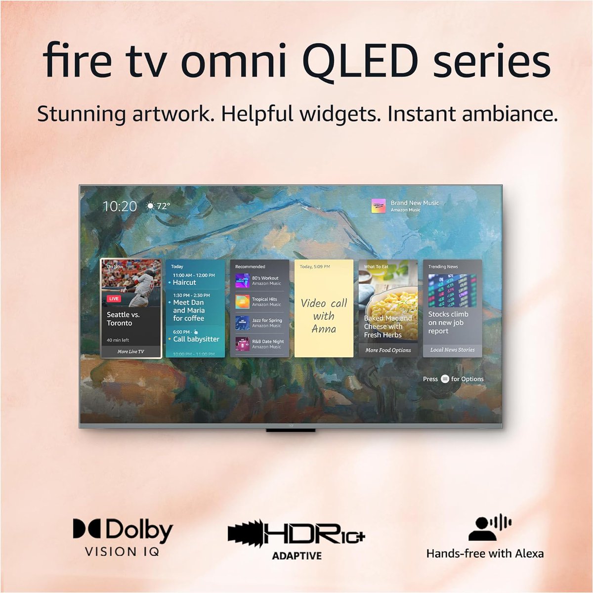 nextgendeals's tweet photo. $449.xx (reg $719.xx)
Amazon Fire TV 65" Omni QLED Series 4K UHD smart TV, Dolby Vision IQ, Fire TV Ambient Experience, local dimming, hands-free with Alexa

https://t.co/ituNMqGqrF #ad https://t.co/qzkHg8uMF7
