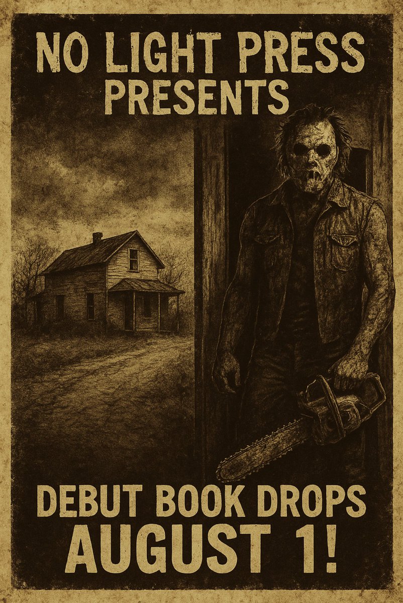 LA_Inked_Beard's tweet photo. NO LIGHT PRESS
They ain’t seen the outside in decades.
They don’t read books.
They write them…
in blood,
in screams,
in whatever’s left of you.
Debut Book Drops August 1.
Pray you never find it.

#NoLightPress #DebutBook #WritingCommunity #OutlawFiction #Horror #Grindhouse #book https://t.co/6dbZPI8lGu