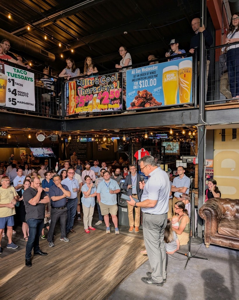 CovSeminary's tweet image. It's a full house tonight for our #PCAGA Alumni Dinner at Southside Social in Chattanooga!