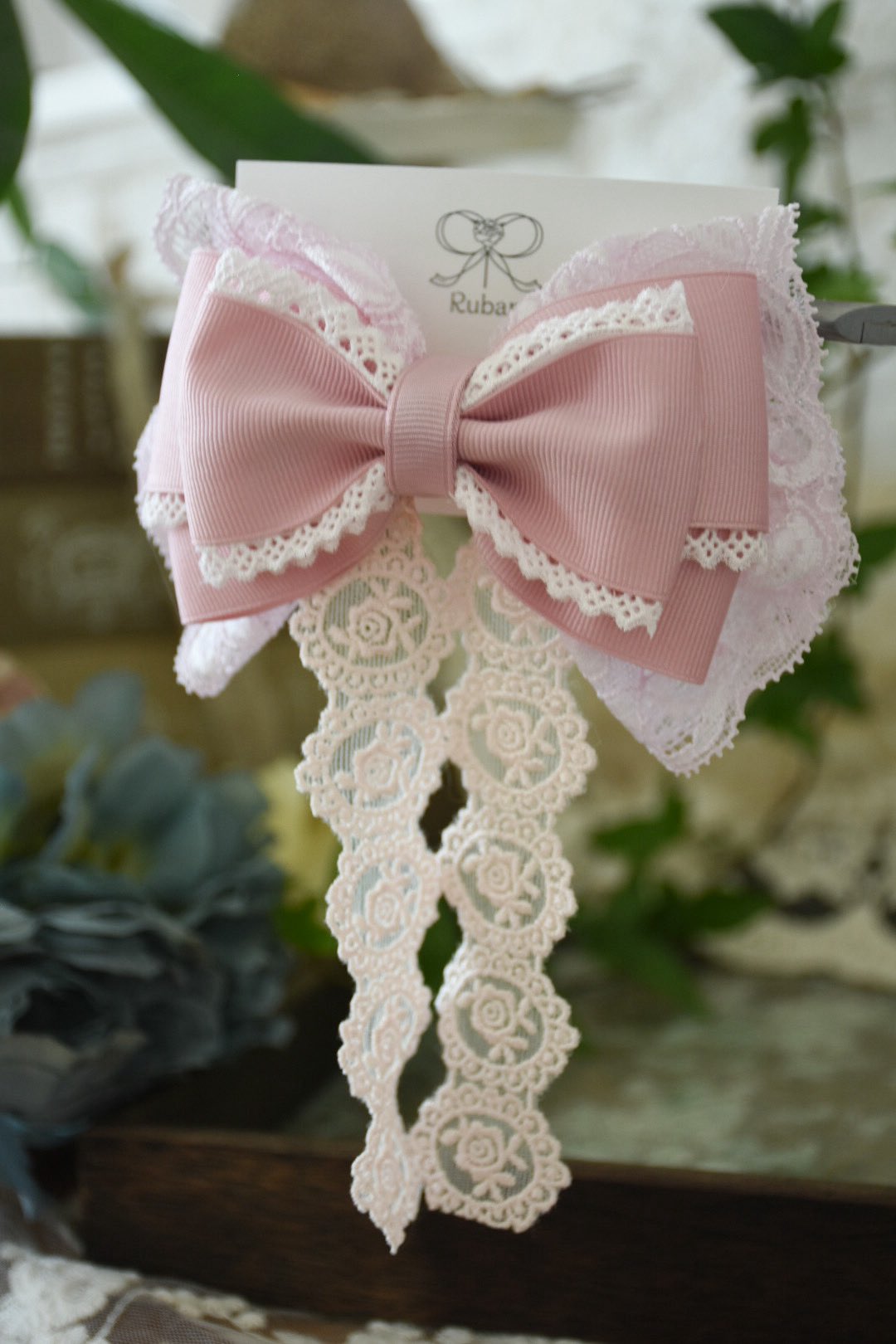 Ü ☆Handmade☆名古屋帯『ruban♪ruban♪ruban♪／リボン』