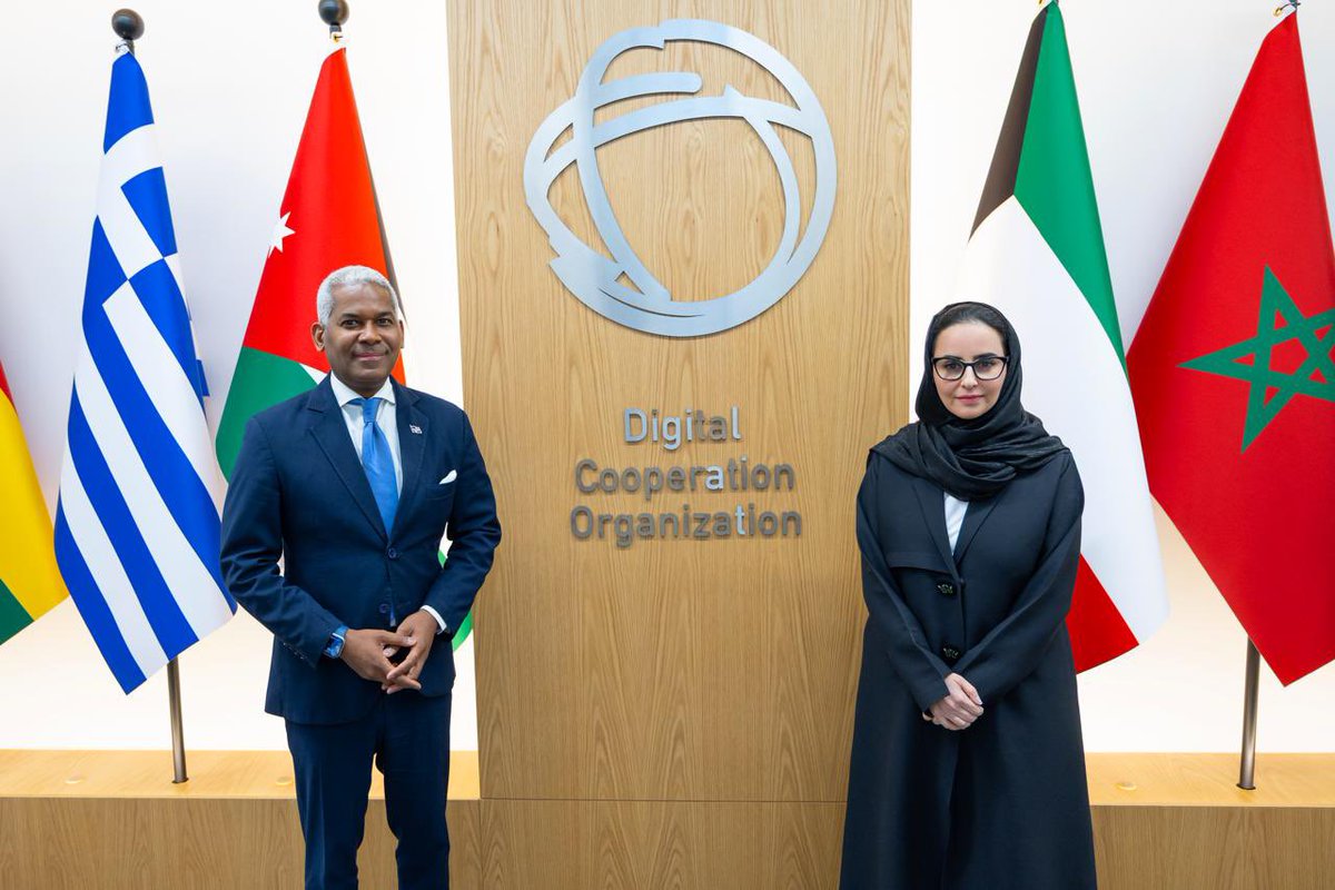 Para #cooperación en #economíadigital, emb. <a href="/AndyRodriguezDu/">Andy Rodríguez Durán</a> sostuvo 2da. reunión con @DAlYahya, sec. gral. de Organización de Cooperación Digital, <a href="/dcorg/">Digital Cooperation Organization</a>, abordando objetivos comunes en innovación digital, mejora de habilidades digitales y emprendimiento.

<a href="/MIREXRD/">Cancillería de República Dominicana</a>
#MIREXRD
#KSA