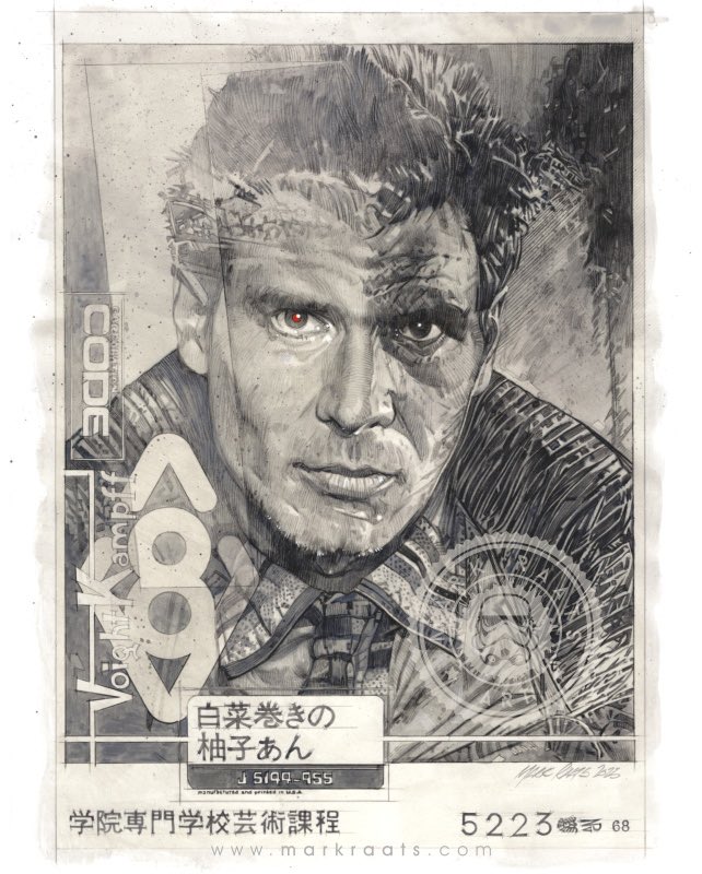 Blade Runner released 43 years ago

#bladerunner #rickdeckard #harrisonford #ridleyscott #tomsouthwell #artbyhumans #notdigitalart #supportukraine #MOVIEART #portraitdrawing #MarkRaats