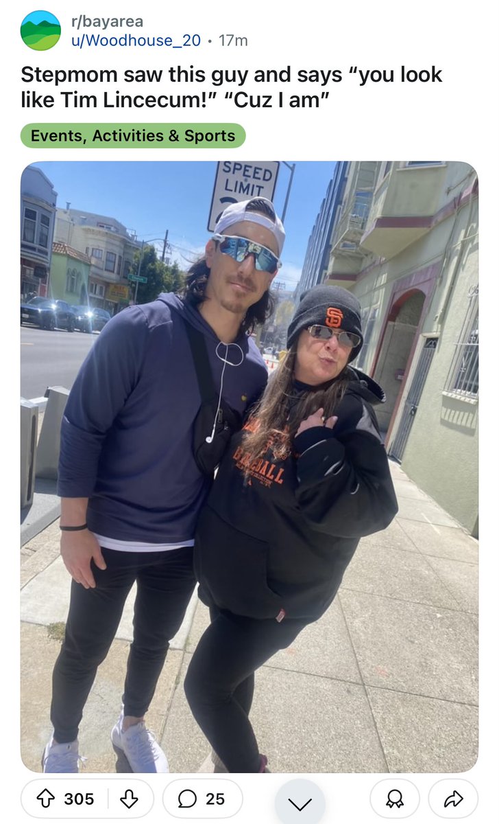 Tim Lincecum spotted in The Bay