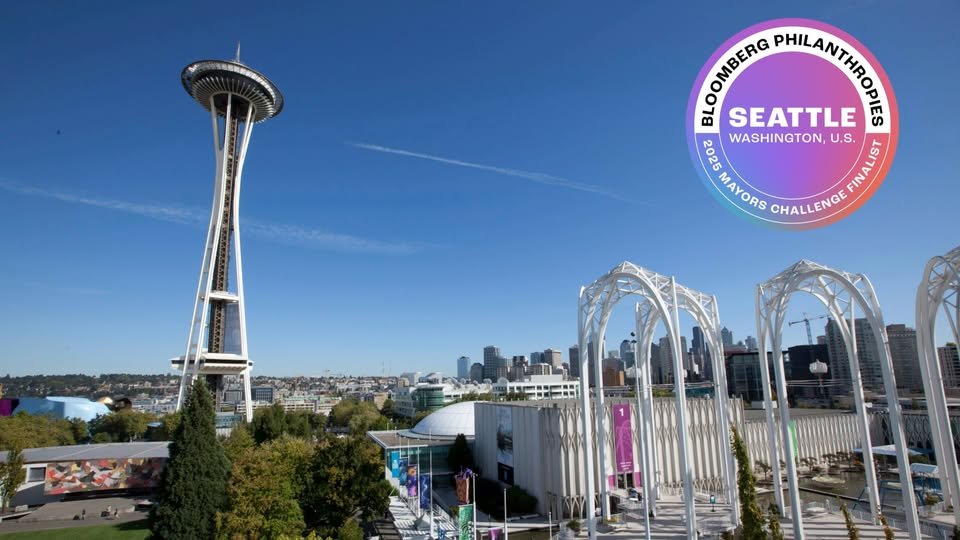 I am honored that Seattle is a global finalist of <a href="/BloombergDotOrg/">Bloomberg Philanthropies</a>’s 2025 Mayors Challenge. This grant will help transform <a href="/seattlecenter/">Seattle Center</a> into a national model for sustainable public spaces – reducing event waste and advancing our #OneSeattle vision for a cleaner, greener city.