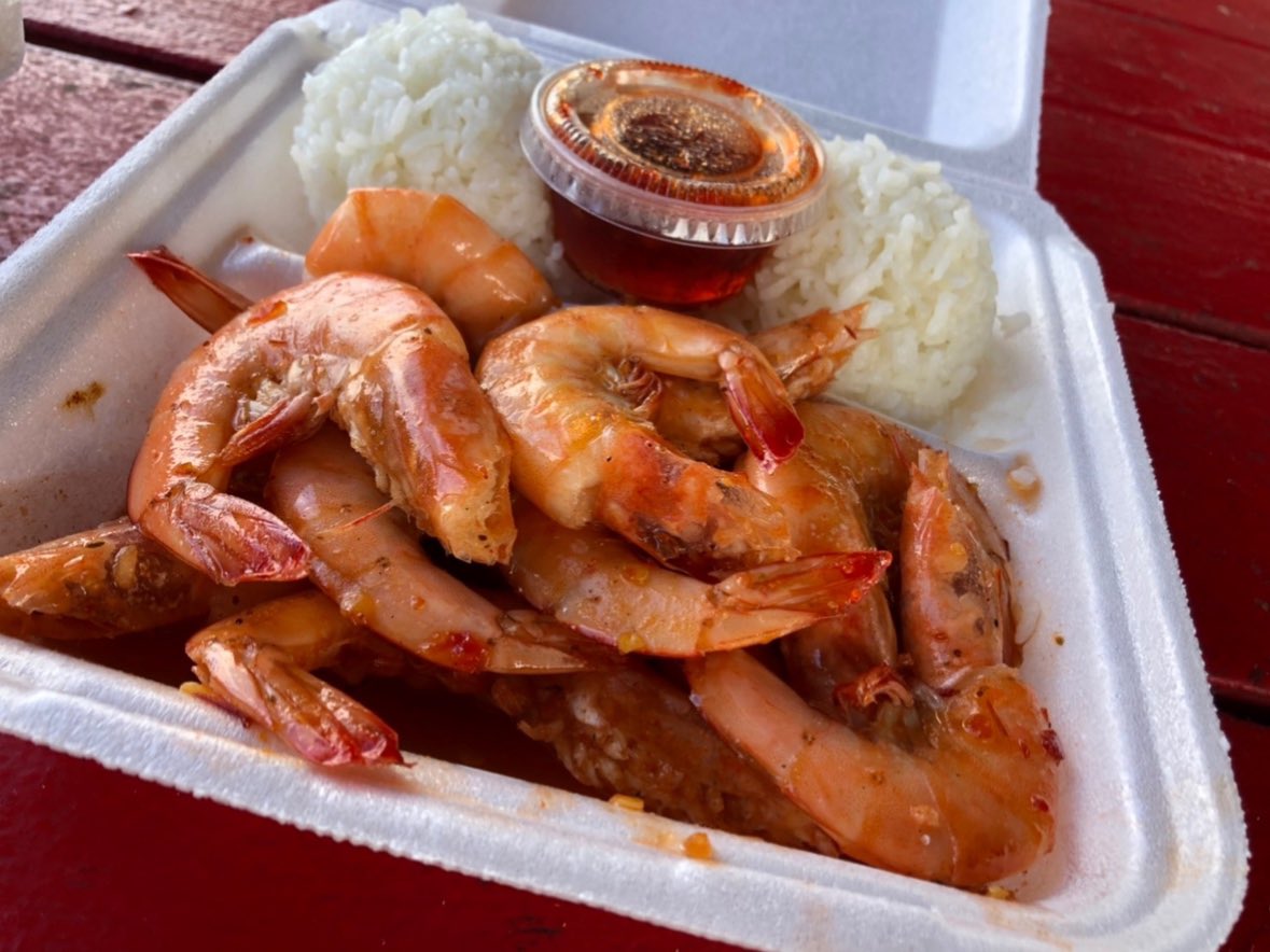 🌺2019-2020 年末年始ハワイ滞在記🌺3日目の朝🌺主人はハーレーを借りて🏍️ハワイ恒例の1人ツーリングPart 5🏍️🇺🇸🌺主人恒例のハレイワのロミーズのガーリックシュリンプを堪能🦐🌺🏍️