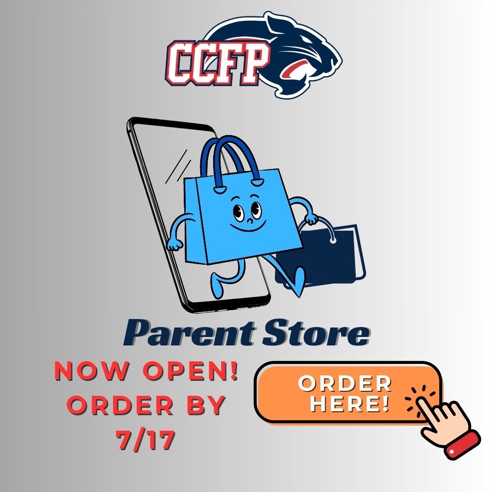 Order link on our website: ccfpcougars.com