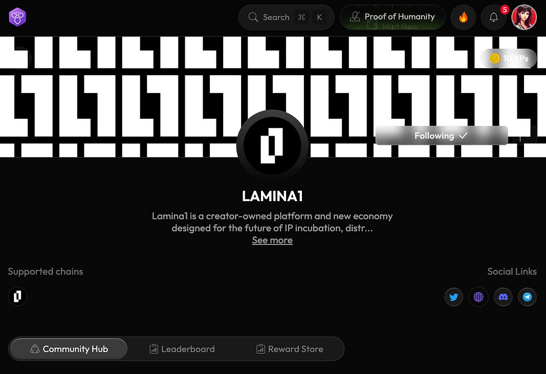 LAMINA1 (@lamina1official) on Twitter photo 📢Tomorrow, 6/27: Community AMA –– Questing on Intract.io. Join L1 Director of Content <a href="/ivystive/">𝔖𝔠𝔯𝔞𝔭𝔭𝔶 𝔅𝔞𝔟𝔶</a> for a sneak peek at our new rewards platform and next steps for the relaunch of XP incentives, pass drops, and the LAMINA1 Ambassador Program.
discord.gg/qPzeCsSz?event… 📢Tomorrow, 6/27: Community AMA –– Questing on Intract.io. Join L1 Director of Content <a href="/ivystive/">𝔖𝔠𝔯𝔞𝔭𝔭𝔶 𝔅𝔞𝔟𝔶</a> for a sneak peek at our new rewards platform and next steps for the relaunch of XP incentives, pass drops, and the LAMINA1 Ambassador Program.
discord.gg/qPzeCsSz?event…