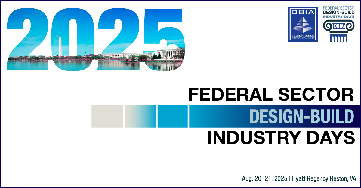 Time is running out to secure an early bird rate for #DBIA’s Federal Design-Build Industry Days! Early reg ends June 30. Taking place August 20–21 in Reston, VA, registration is free for public and private Owners! Discounted rates for UBEs.
 
dbia.org/blog/federal-d…