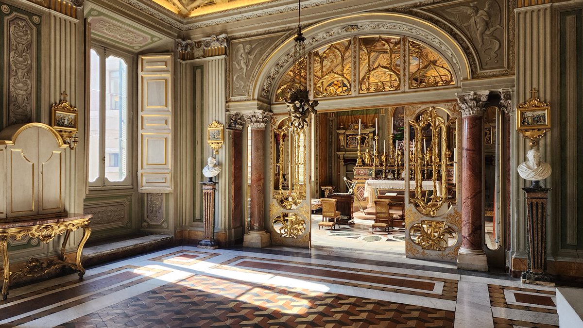 The true centrepiece of a nobleman's residence is his private chapel.