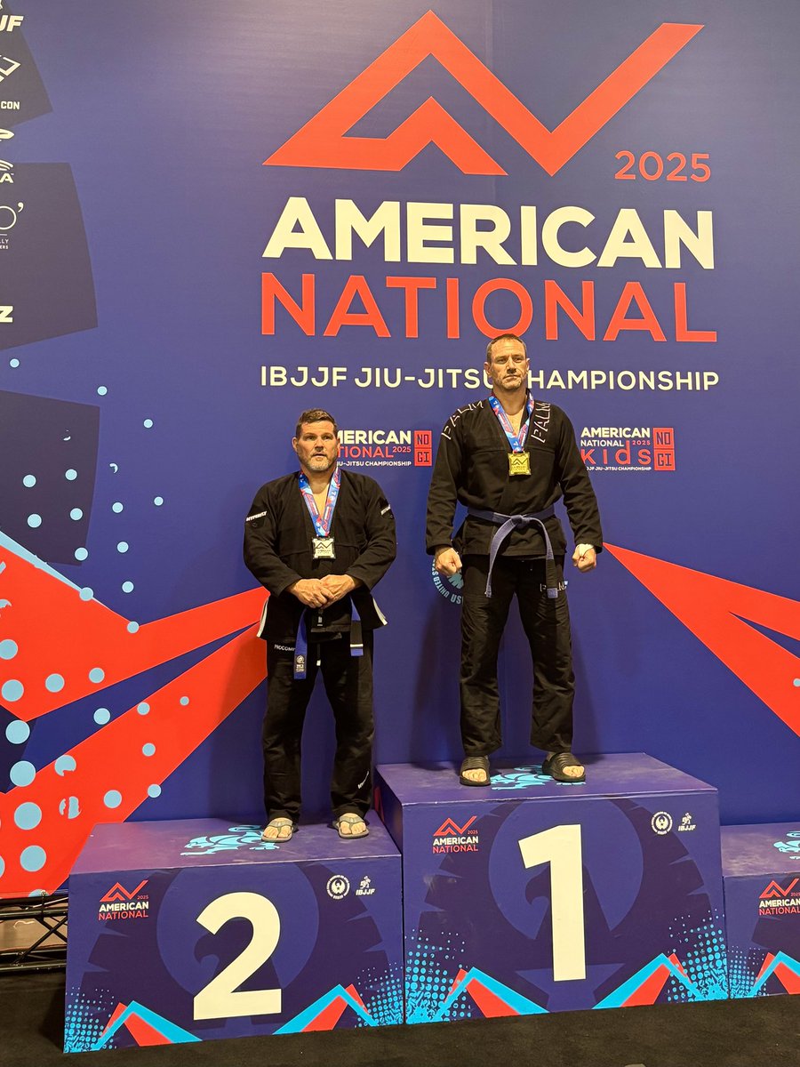 Raz_74's tweet photo. So, I did a thing today. Did someone say “National F***ing Champion!”? Masters 5/blue belt/-222 lbs. Not exactly black belt open class champ, but still feels pretty good! Signed up for the blue belt open class next, we’ll see how that goes. I’m already here, why not? https://t.co/84B4DxGrTV