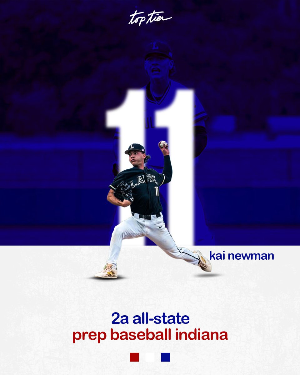 Top Tier Baseball ๐บ๐ธ (@toptierbaseball) on Twitter photo 2A All-State ๐๏ธ
Congratulations to <a href="/KaiNewman1711/">Kai Newman</a> on earning <a href="/PrepBaseballIN/">Prep Baseball Indiana</a> 2A All-State honors
<a href="/Lapel_Baseball/">Lapel Baseball</a> | <a href="/baseball_HU/">Huntington University Baseball</a> 2A All-State ๐๏ธ
Congratulations to <a href="/KaiNewman1711/">Kai Newman</a> on earning <a href="/PrepBaseballIN/">Prep Baseball Indiana</a> 2A All-State honors
<a href="/Lapel_Baseball/">Lapel Baseball</a> | <a href="/baseball_HU/">Huntington University Baseball</a>
