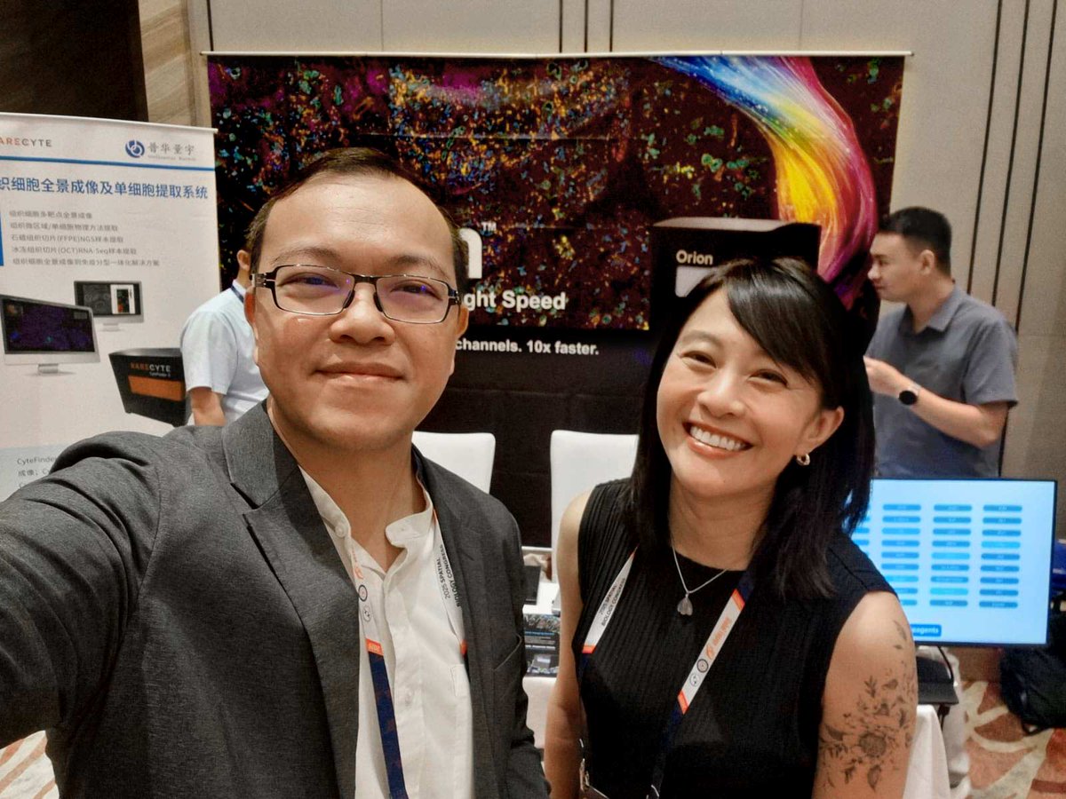 RareCyte's tweet image. Live from Spatial Biology Congress in Guangzhou, China! 👋 Swing by RareCyte&apos;s booth to learn more about the Orion platform. Orion enables rapid, spatial protein profiling of 20 channels per round to power your tissue-based translational research.

#Congress2025 #SpatialBiology