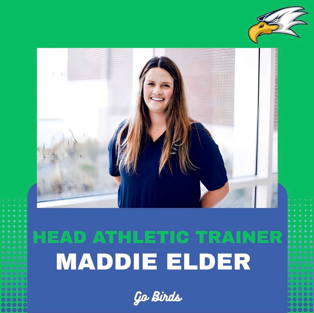 Leading a new decade for our Athletic Training program is Maddie Elder!! 🦅💚