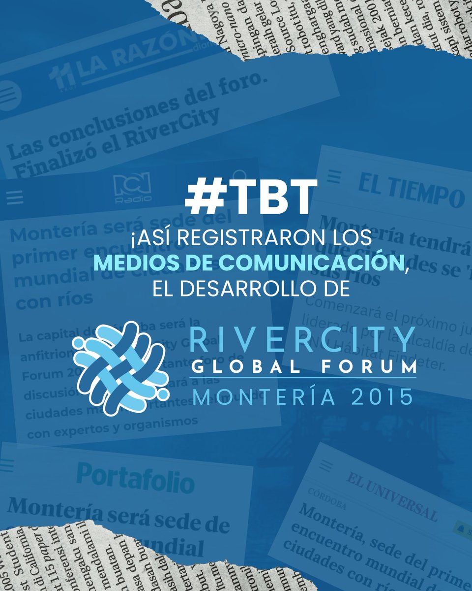RiverCityForum's tweet photo. #TBT
Hace 10 años, Montería le mostró al mundo cómo una ciudad puede crecer con su río. 
Hoy, una década después…
💧¡Vuelve el RIVERCITY Global Forum!
📅 26 al 29 de agosto de 2025  ¡Vive el Río!
 ¿Estás listo para hacer historia nuevamente con nosotros?
#RIVERCITY2025 https://t.co/TuDqDU1Job