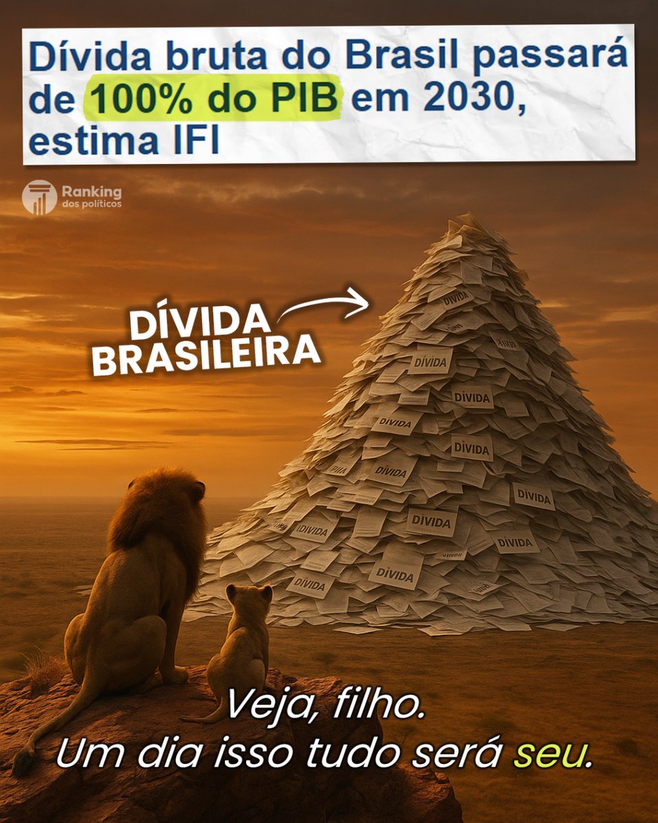 A cada privilégio mantido, a cada gasto irresponsável, cresce a montanha de dívidas que será herdada pelas próximas gerações. Não existe mágica: tudo que o governo gasta hoje sem responsabilidade vira imposto, inflação ou corte de serviços amanhã.

Enquanto políticos empurram o