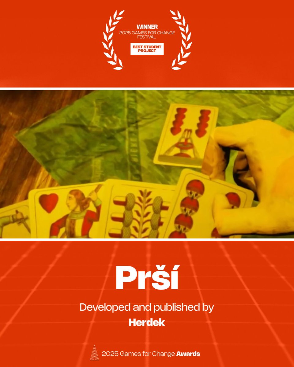 And the award goes to Prší by Herdek Kolektiv — a card game journey through the shadows of Czech culture. 🏆