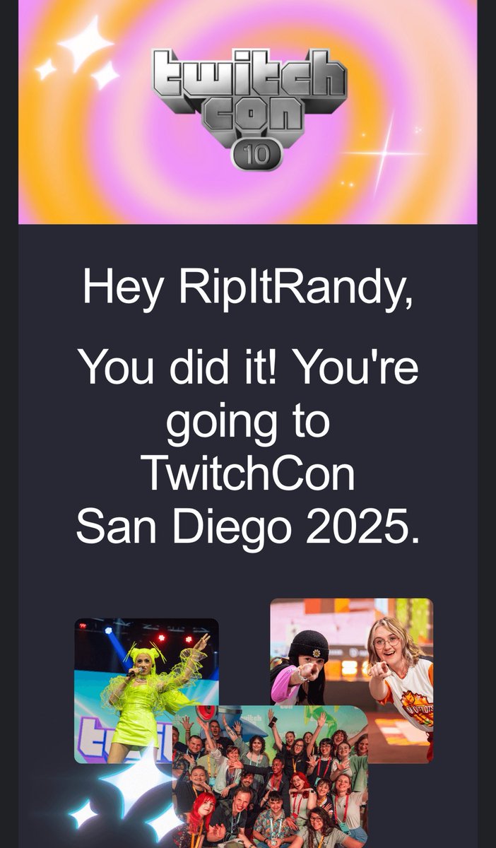 RipItRandyTV's tweet image. TwitchCon 2025 here we come 🤞

Who am I seeing there? 👀