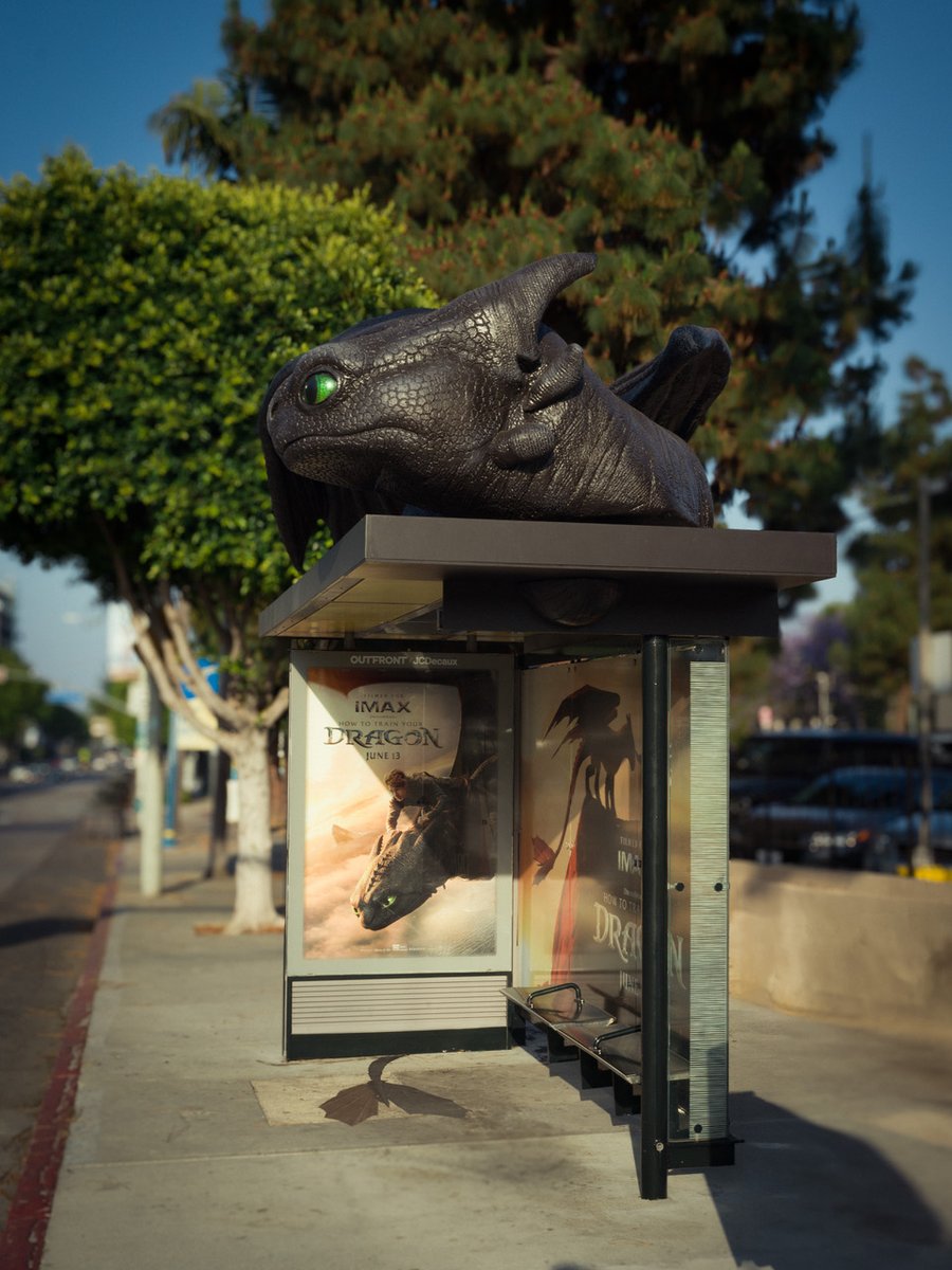 Drissi Advertising (@drissiadv) on Twitter photo Our hand-sculpted bus shelter takeover for <a href="/UniversalPics/">Universal Pictures</a> ’s <a href="/HTTYDragon/">#HowToTrainYourDragon</a> movie turned heads and helped drive traffic (not just by public transportation) to see the live-action version of the hit animated movie. #httyd #howtotrainyourdragon #httydragon <a href="/DrissiAdv/">Drissi Advertising</a> #drissiadv Our hand-sculpted bus shelter takeover for <a href="/UniversalPics/">Universal Pictures</a> ’s <a href="/HTTYDragon/">#HowToTrainYourDragon</a> movie turned heads and helped drive traffic (not just by public transportation) to see the live-action version of the hit animated movie. #httyd #howtotrainyourdragon #httydragon <a href="/DrissiAdv/">Drissi Advertising</a> #drissiadv