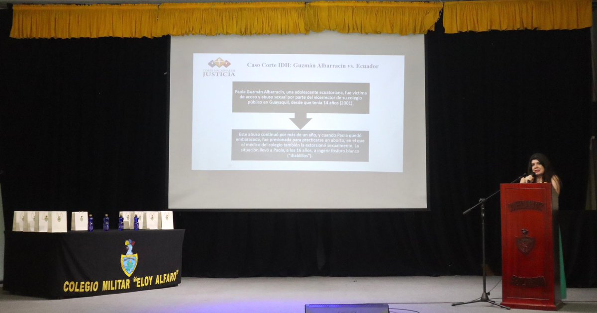 ⚖️ #Ahora | La directora técnica de Procesamiento de Jurisprudencia de la <a href="/CorteNacional/">Corte Nacional de Justicia</a> de Justicia, Dra. Isabel Yépez <a href="/IsayepezC/">Isa Yepez</a>, participó como ponente en el taller: “Entre normas y derechos: cómo prevenir y actuar frente a situaciones de violencia detectadas o cometidas en