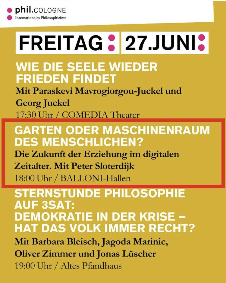 VernunftKritik's tweet photo. #philcologne #PeterSloterdijk
@phil_cologne @Sloterdijk_P https://t.co/sg1dTKWPAg