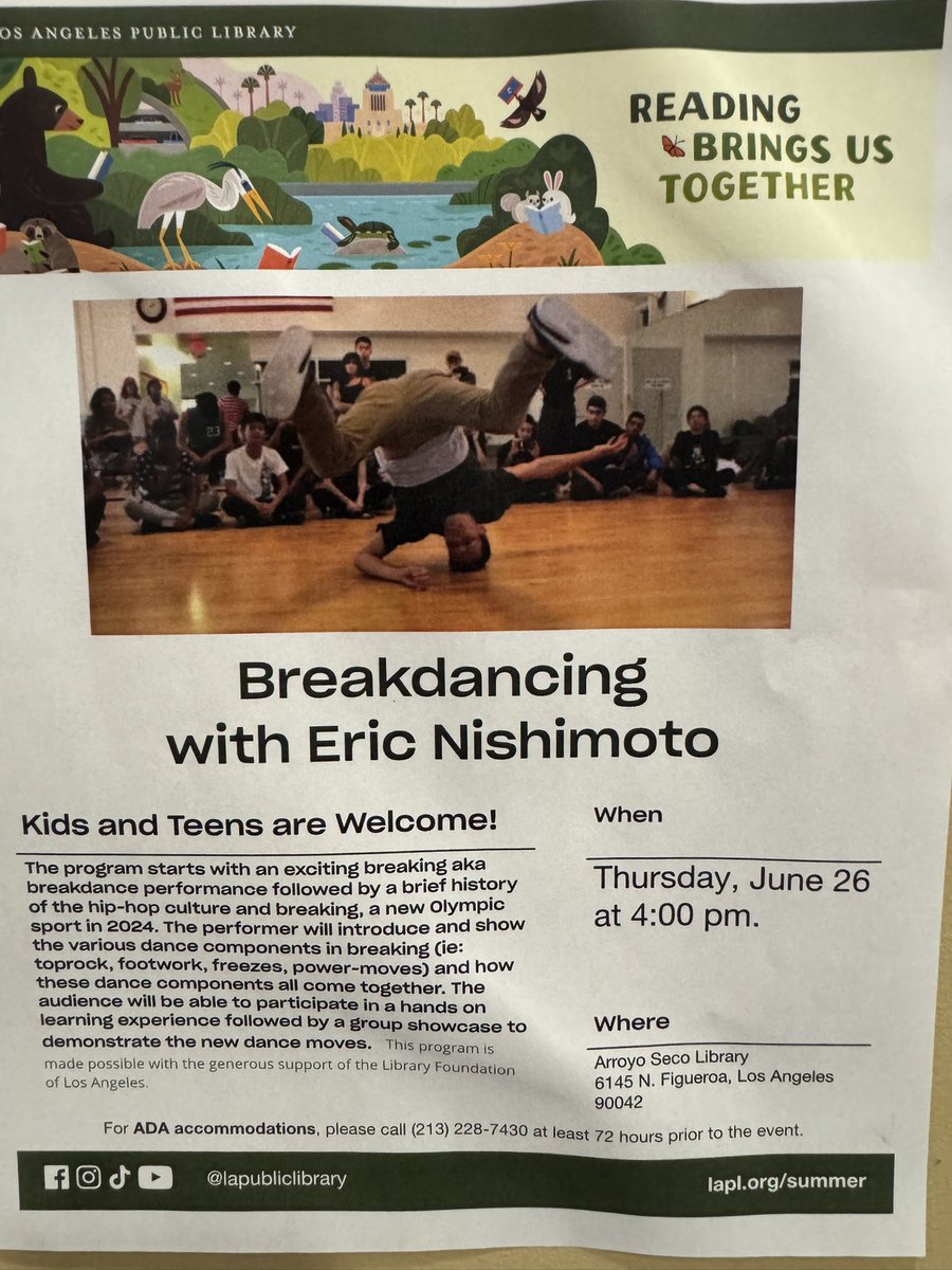 This happening now ➡️ <a href="/thenewYorkBlvd/">𝖙𝖍𝖊 𝖓𝖊𝖜 𝖄𝖔𝖗𝖐 𝕭𝖑𝖛𝖉</a> #nela <a href="/ArroyoSeco5/">Arroyo Seco Library</a>