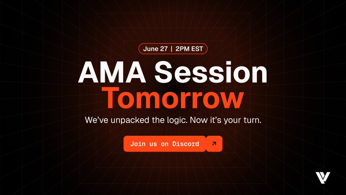 vertikals_io's tweet photo. We’ve unpacked the logic.
We’ve shown the proof.
Now it’s your turn. 🎤

🧠 Join us for a live AMA with our founder tomorrow.

📅 June 27
🕑 2PM EST
📍 Vertikals Discord - https://t.co/DNXnoQNhwf

Ask us anything, bitcoin logic, VNFTs, roadmap, and what’s next. https://t.co/HaoSUUmcj2