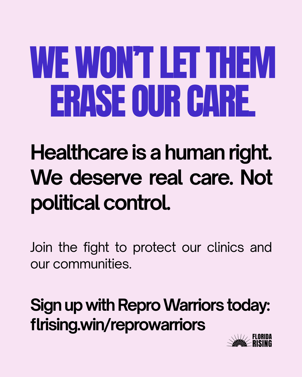 🚨 BREAKING: SCOTUS just gave states the green light to block Planned Parenthood from Medicaid.

This decision is an attack on bodily autonomy, on working-class dignity, and on basic reproductive healthcare freedom.

Take action by visiting flrising.win/reprowarriors