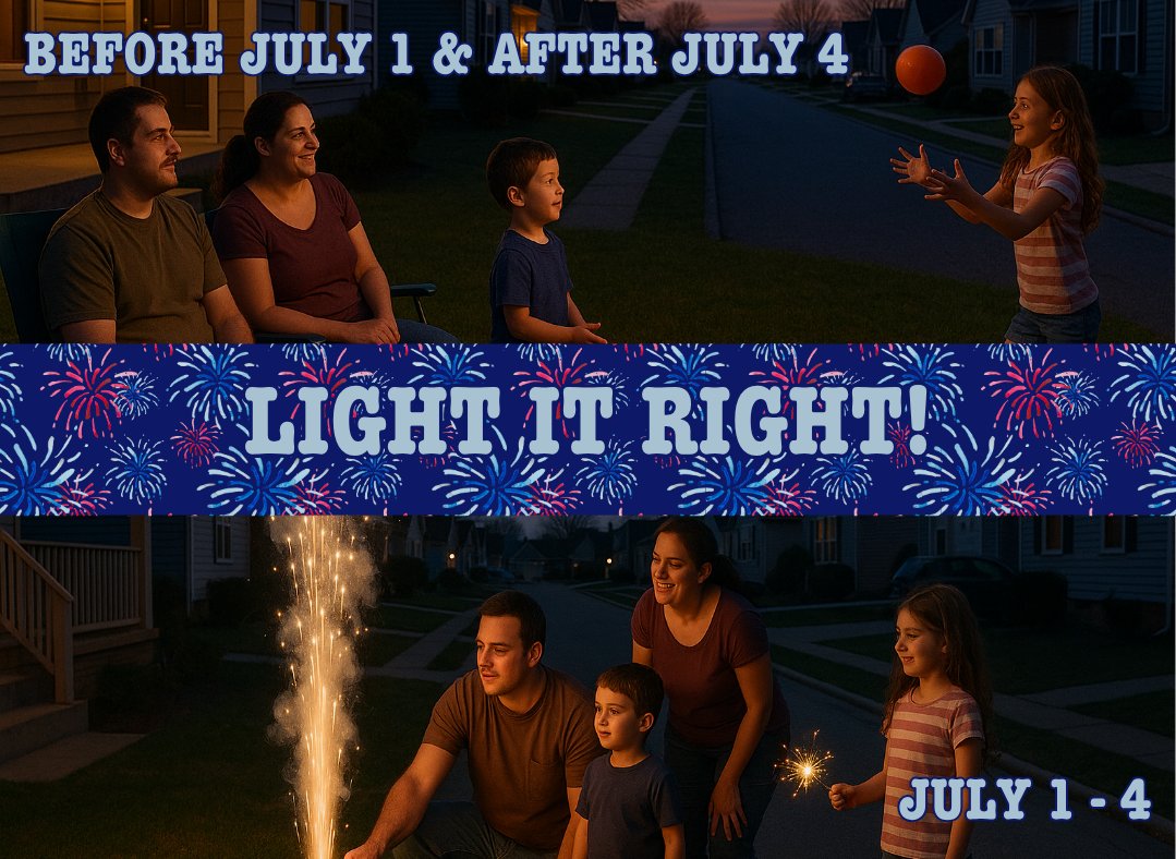 Fireworks in Fort Dodge! 🎆 Remember to stay safe, respectful &amp; follow the rules. Light 'em up only on these dates:

📅 July 1-3, 2025: 5-10 PM
📅 July 4, 2025: 5-11 PM

Let's shine brighter than the fireworks! 💥