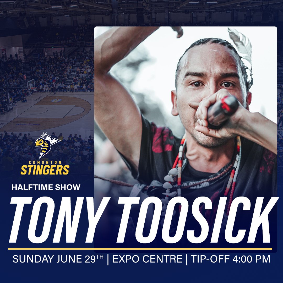 This Sundays game is one you don't want to miss- just like our halftime show!
Catch the Stingers and @tonytoosick LIVE at the Edmonton Expo Centre Arena @ 4:00!
Tickets still available- ticketmaster.ca/edmonton-sting…