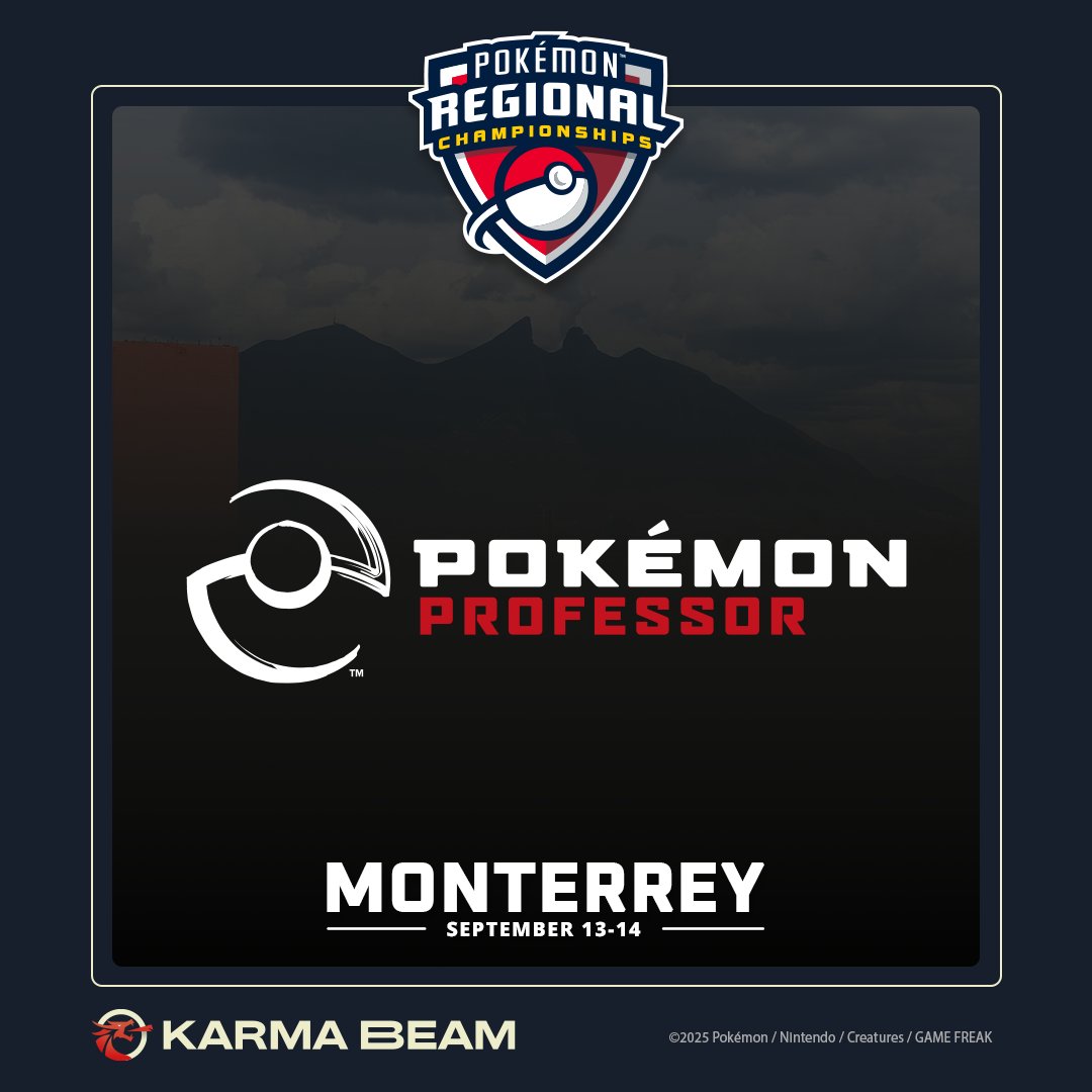 karma_beam's tweet image. 🚨 Calling all Pokémon Professors! The application form to staff the Monterrey Championships is open until July 7th, please apply today for a chance to help at our upcoming event.
👉 forms.gle/ChzNckqbvuP3BR…
*The registration date for competitors will be announced in the…