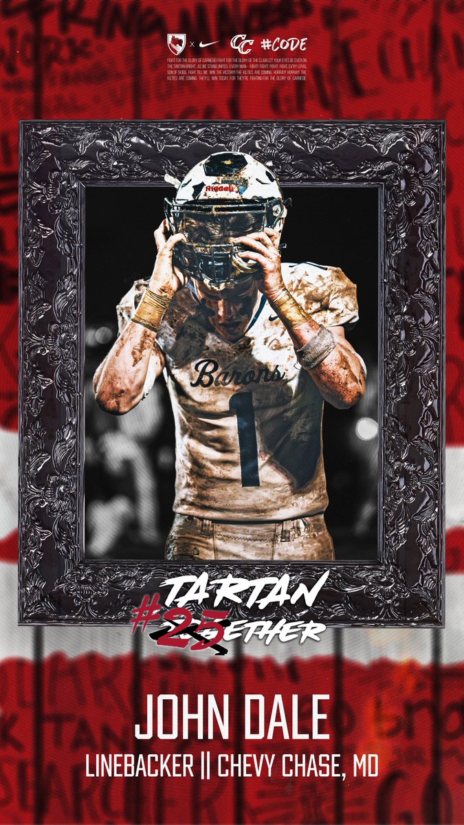 Carnegie Mellon Football (@tartanfb) on Twitter photo !❗️🚨#Tartan25ether🚨❗️!
.
👤: John Dale
📲: <a href="/jrdale14/">John Dale</a>
📚: <a href="/teppercmu/">Tepper CMU</a>
🏈: LB
🎥: tinyurl.com/jdale25
🏠: <a href="/BCC_Barons/">B-CC Athletics</a>
📍: Chevy Chase, MD !❗️🚨#Tartan25ether🚨❗️!
.
👤: John Dale
📲: <a href="/jrdale14/">John Dale</a>
📚: <a href="/teppercmu/">Tepper CMU</a>
🏈: LB
🎥: tinyurl.com/jdale25
🏠: <a href="/BCC_Barons/">B-CC Athletics</a>
📍: Chevy Chase, MD