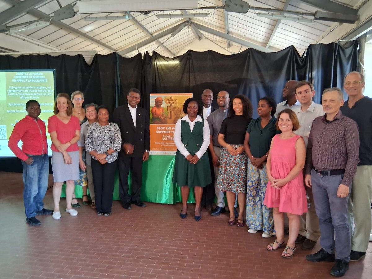 Human beings are the same . What is toxic to Europeans is toxic to  Africans, Asians, Latin Americans ! EU institute an export ban on  your  toxic pesticides, prioritise  human  and environmental Health  than profit-  Medius  of PELUM  @ a side event organised by SECAM  in Rome.