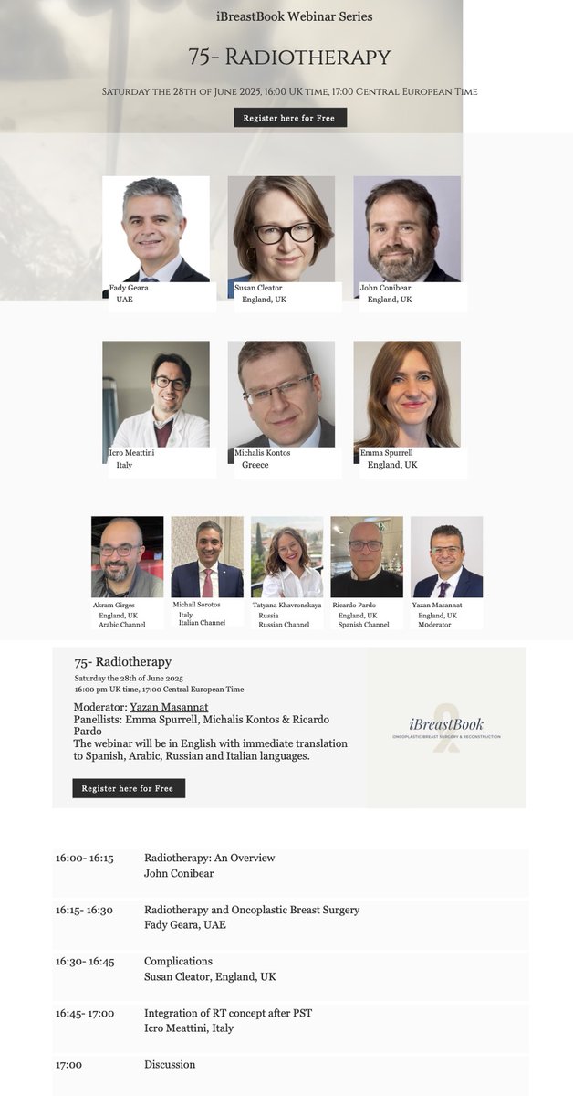 See you this weekend for the radiotherapy Webinar  wix.to/FrZqTYj