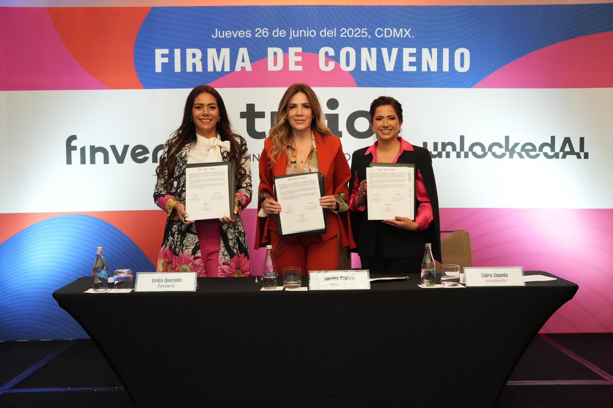 La alianza entre @UnlockedAIMx, @Finvero y Tuiio Santander no solo amplía el acceso al crédito: redefine la relación entre mujeres empresarias y el sistema financiero. Tecnología, acompañamiento con herramientas de inteligencia artificial en un modelo que rompe con lo de siempre.