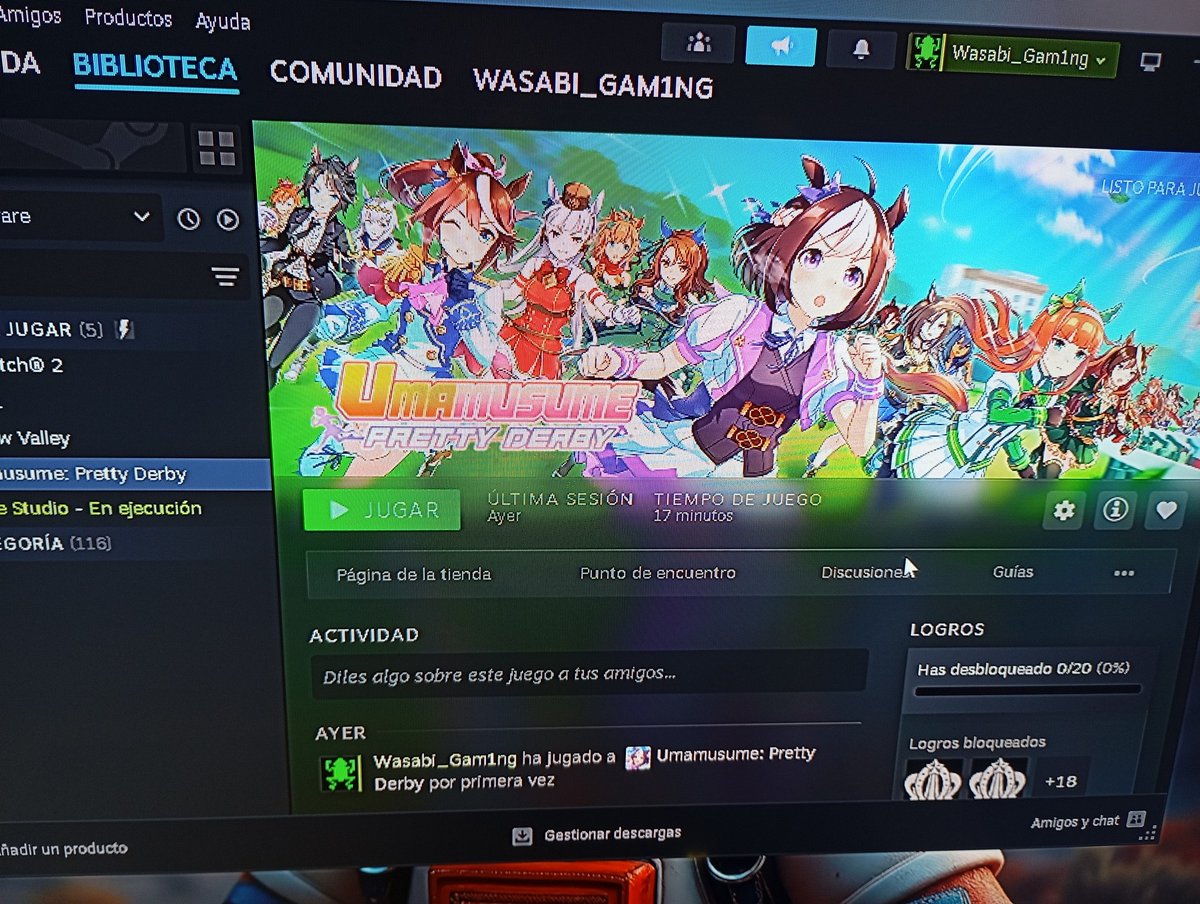 WasabiGam1ng's tweet photo. Gente directo probando el juego de carreras de las chicas Caballo 
Estamos en vivo por tiktok 
https://t.co/ihDseW4Alw https://t.co/i5hCEWN2Kt