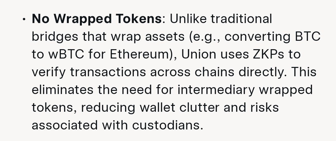 The beauty of Union Build.

If you have ever sent wrapped assets like $WETH and $WBNB to any CEX.

You will know that 7 is number  🤣🤣🤣. It's always painful, especially when the CEX can't do anything.

Union ZKPs will end it.