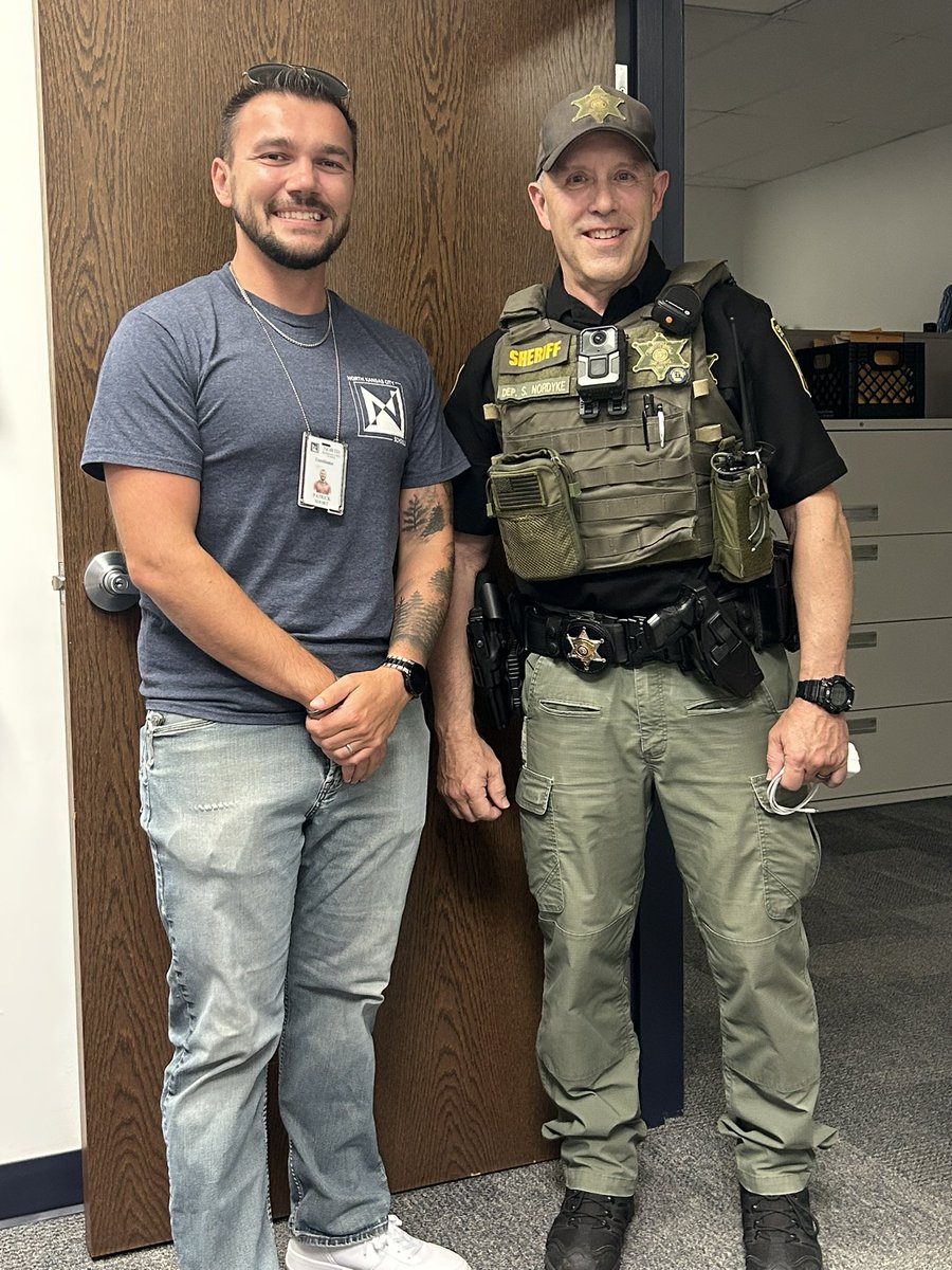 Farewell to School Resource Deputy Scott Nordyke who finished his last duty day on the last day of Summer School.    Deputy Nordyke served our students, staff and families with professionalism, empathy and true kindness.  We’ll miss you! <a href="/NKCSchools/">NKC Schools</a> <a href="/SheriffClayCo/">Clay County, Missouri Sheriff</a>