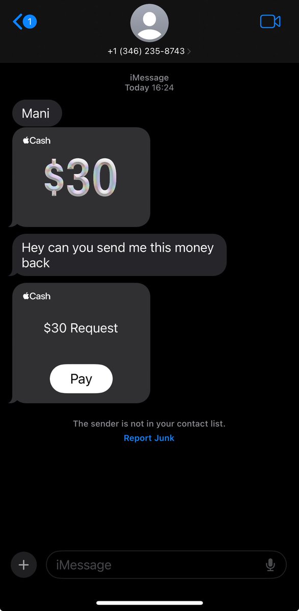 Heads up, saw a unique iPhone scam. Don’t fall for it lol